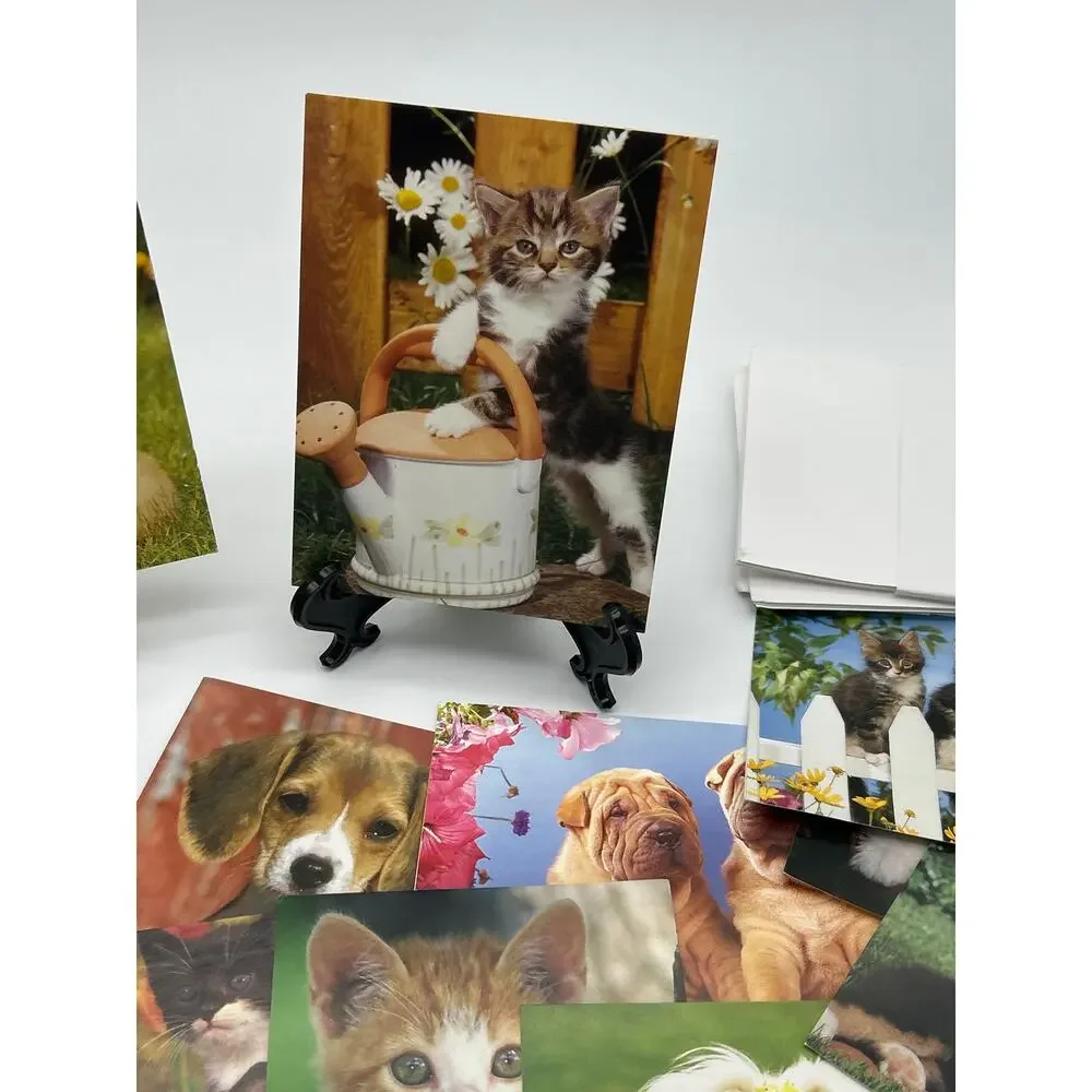 Lot of 22 Don Ayres Blank Greeting Cards Cats Dogs Puppies Kittens USA 2003-2005